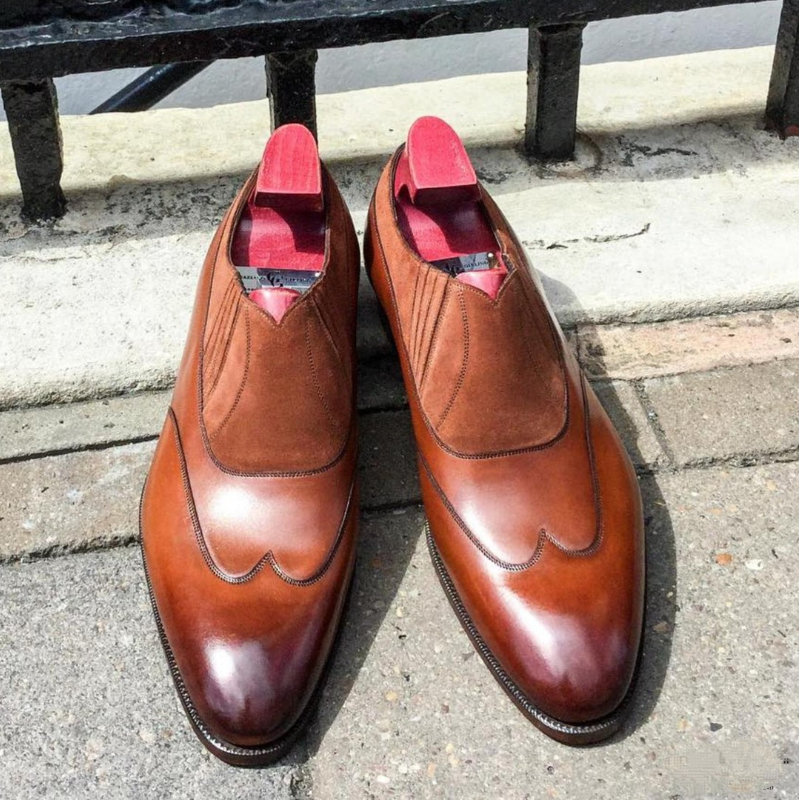 Calf Leather Lace-Up Oxfords