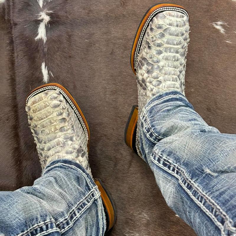 Western Python Cowboy Boots