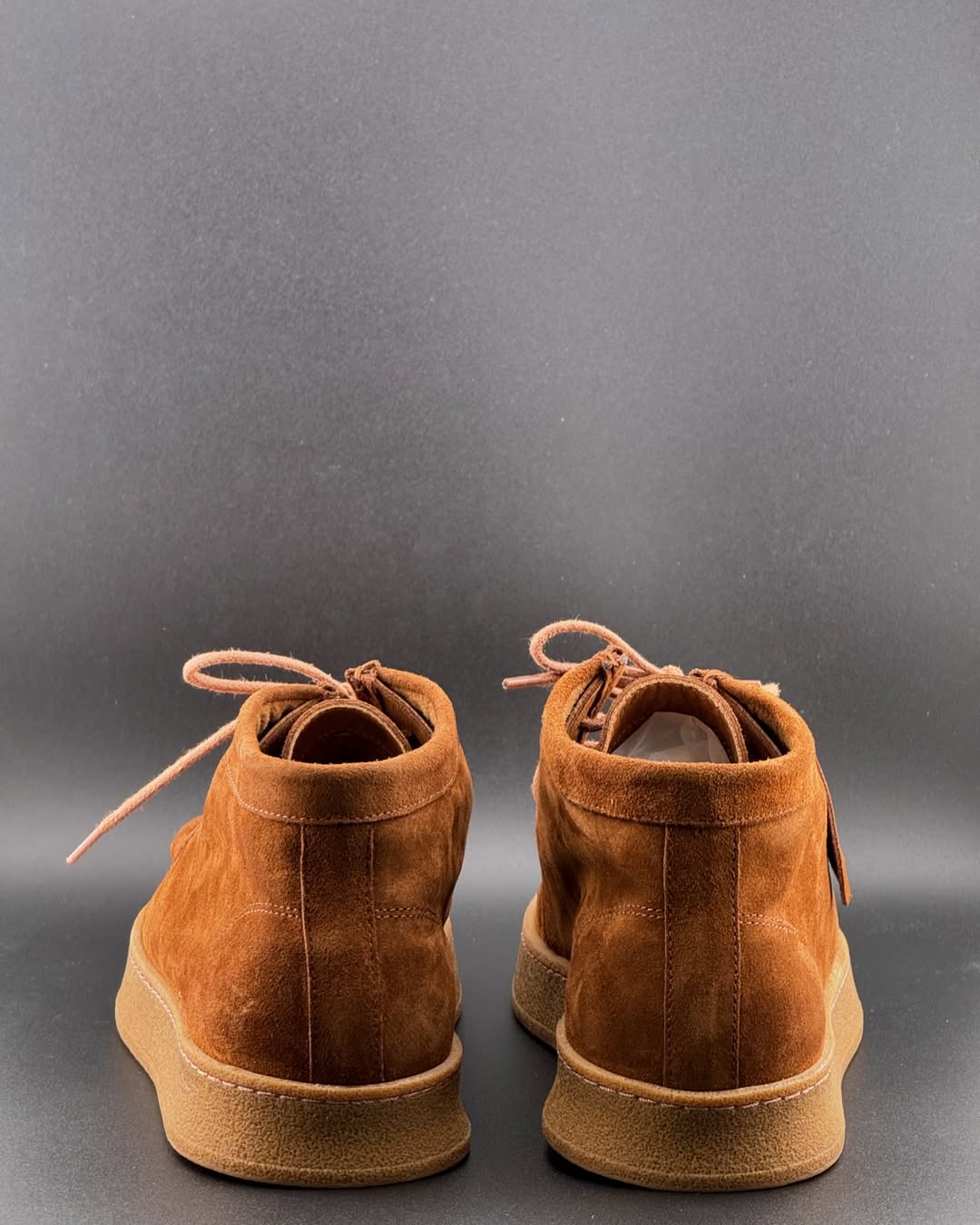 Brown Handmade Lace-up Casual Shoes
