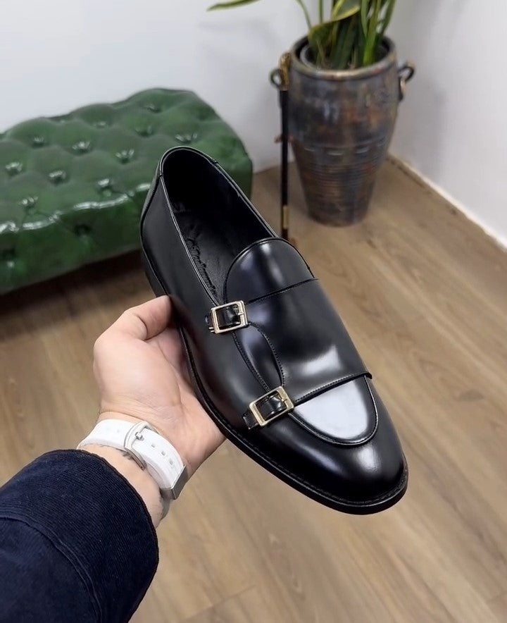 Men's Black Calf Leather Shoes