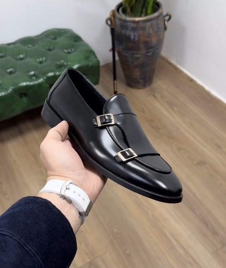Men's Black Calf Leather Shoes