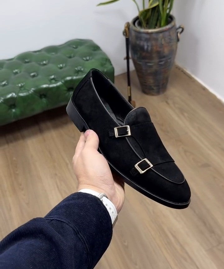 Men's Black Calf Leather Shoes