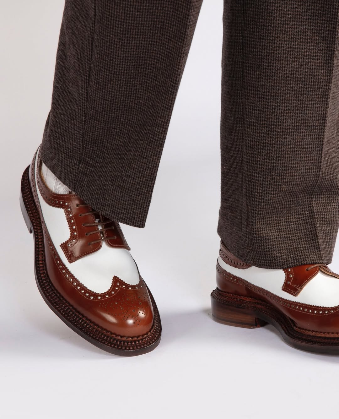 Elegant Two-tone Calfskin Shoes