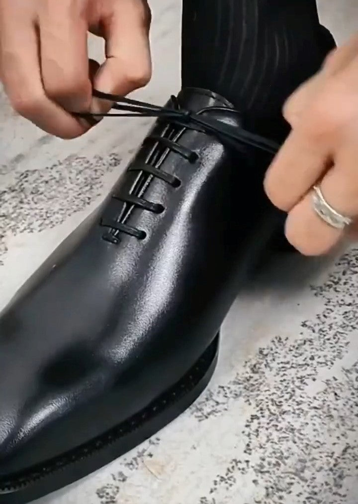 Men's Stylish Classic Black Dress Shoes