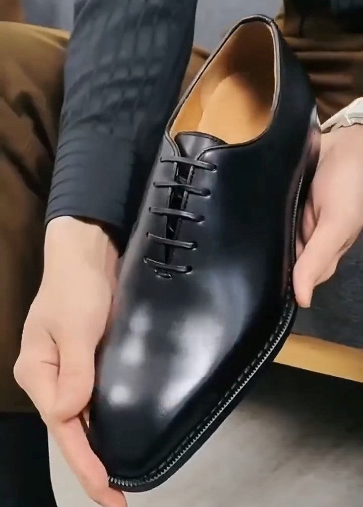 Men's Stylish Classic Black Dress Shoes