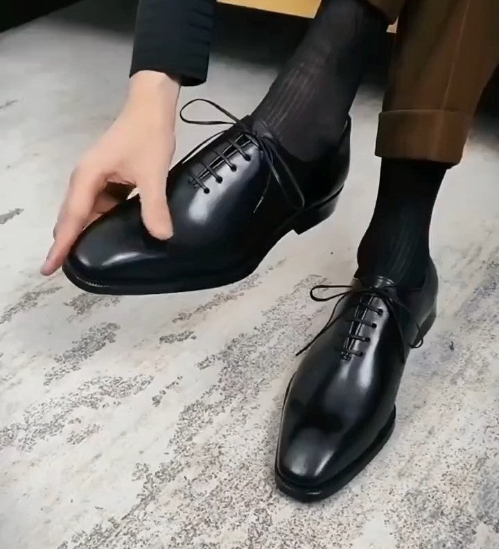 Men's Stylish Classic Black Dress Shoes