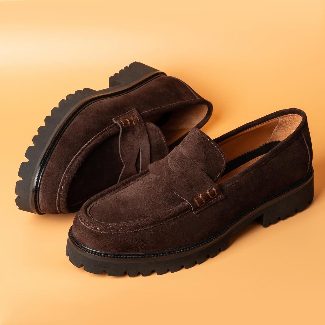 Brown Suede Casual Shoes