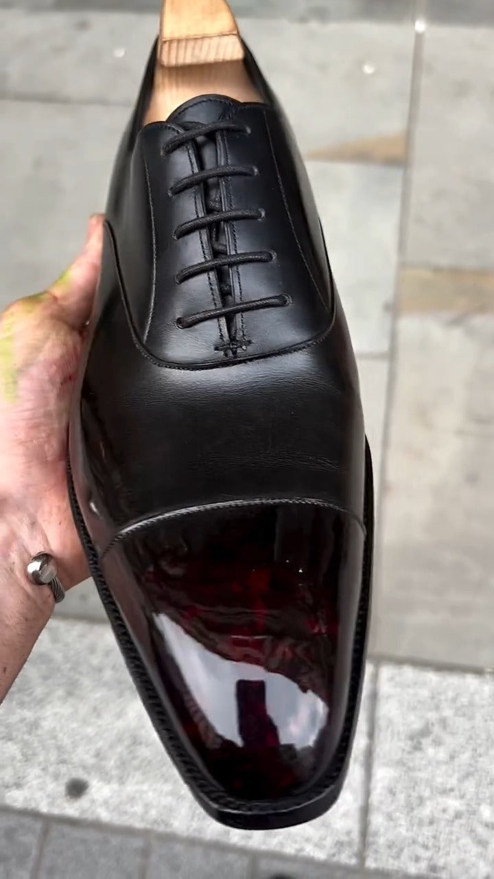 Genuine Men's Hand Polished Oxford Shoes