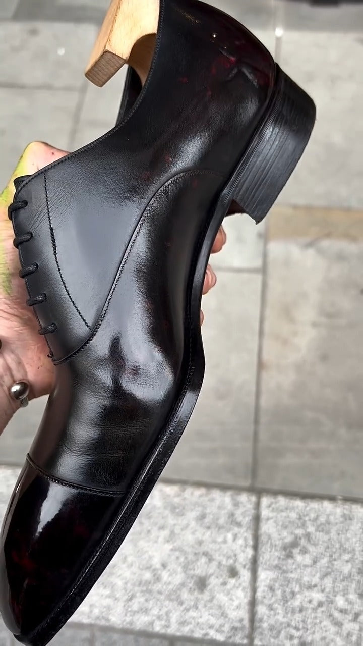 Genuine Men's Hand Polished Oxford Shoes