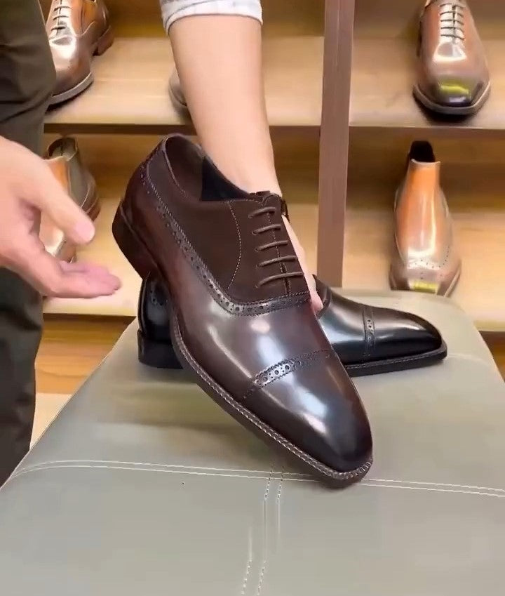 Oxford Suede Leather Shoes