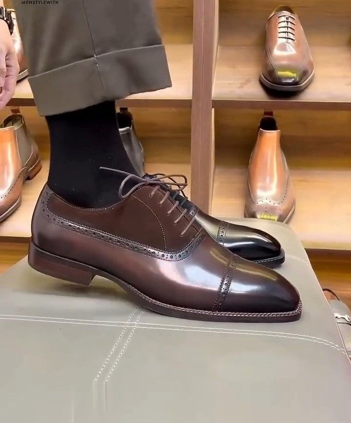 Oxford Suede Leather Shoes