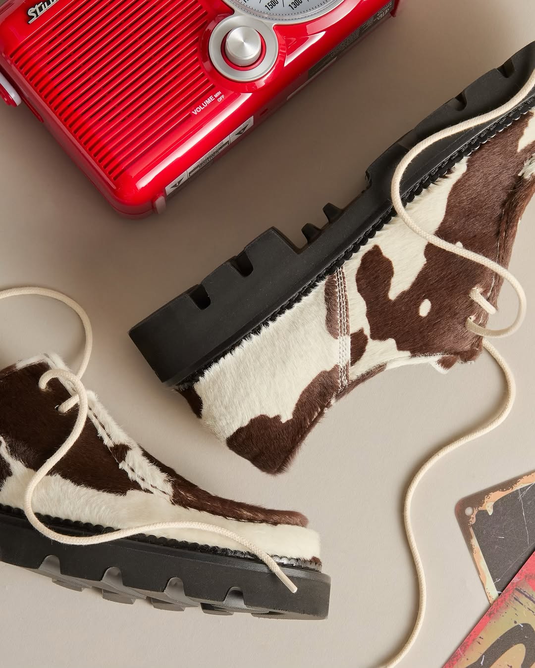 Cow Print Casual Shoes