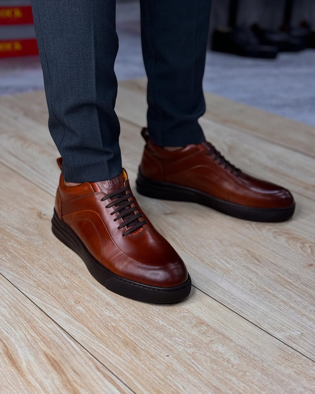 Men's Solid Color Leather Casual Shoes