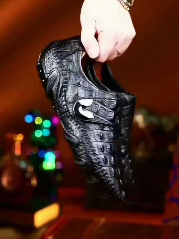 Black Leather Casual Shoes
