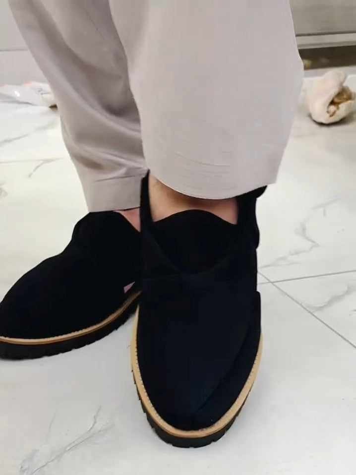 Black Side Buckle Fashion Sandals