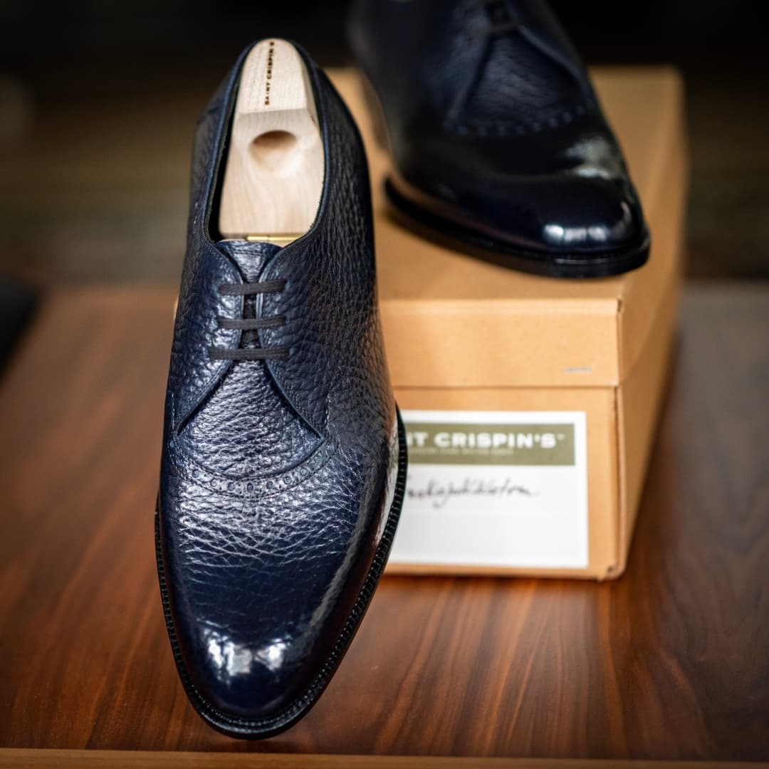 Genuine Leather Men's Handmade Derby Shoes