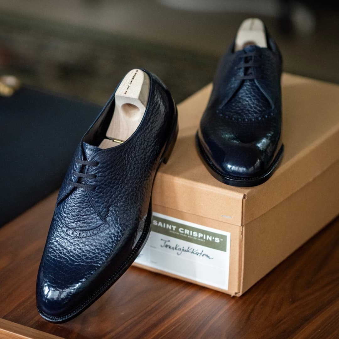 Genuine Leather Men's Handmade Derby Shoes