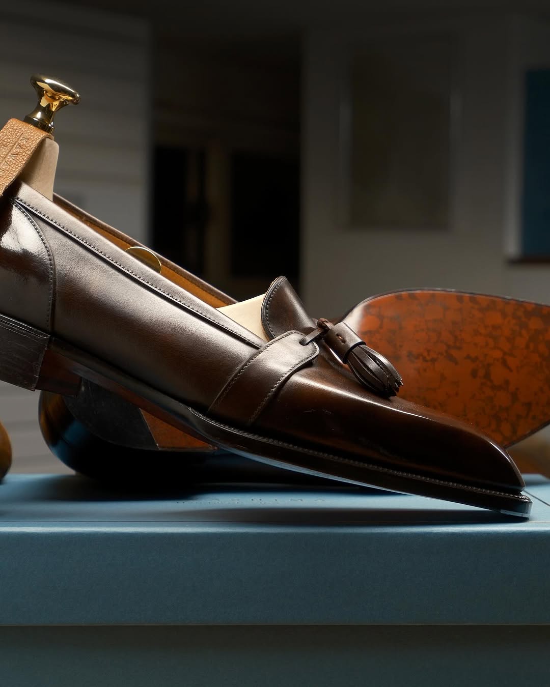 Chocolate Tassel Loafers