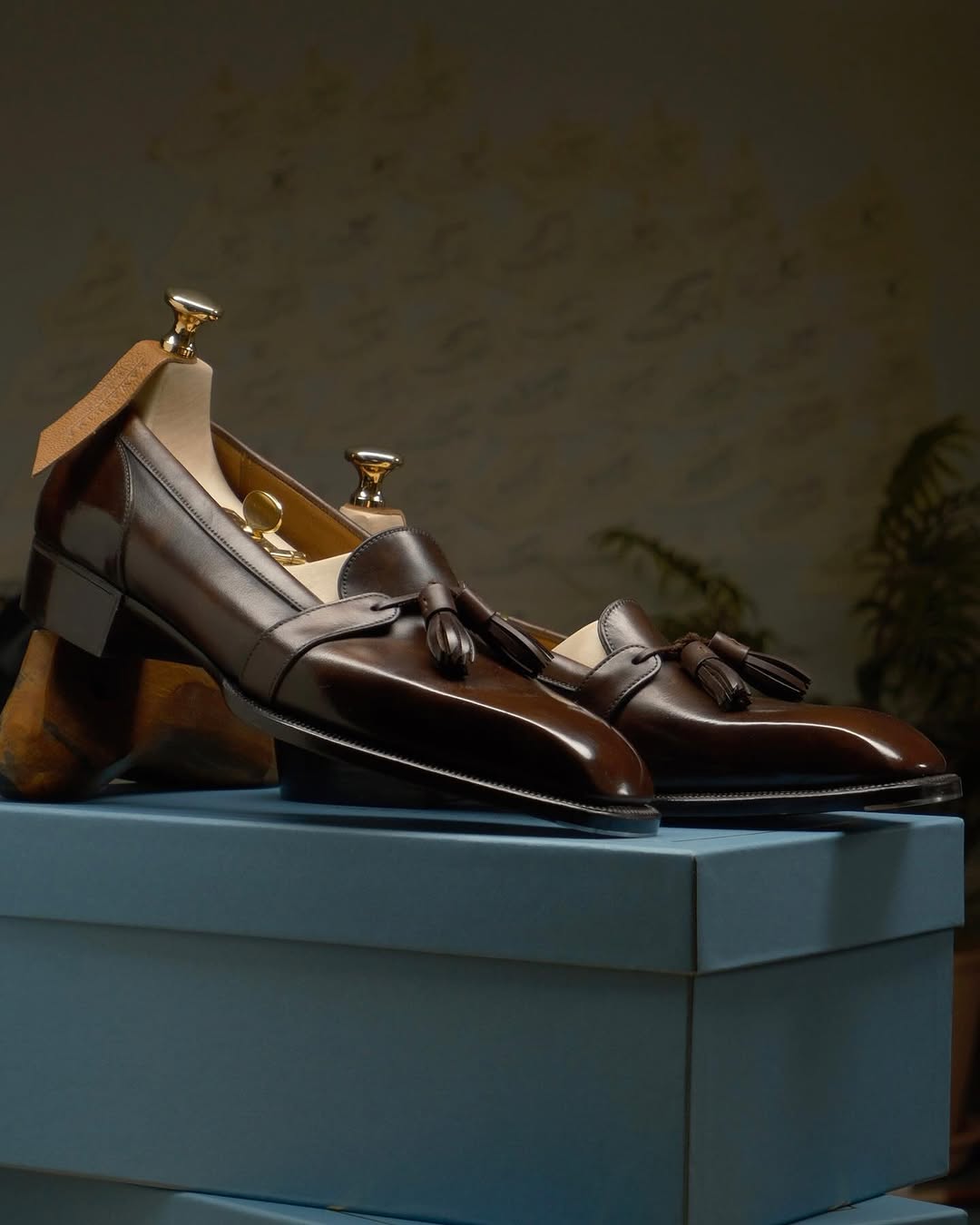 Chocolate Tassel Loafers