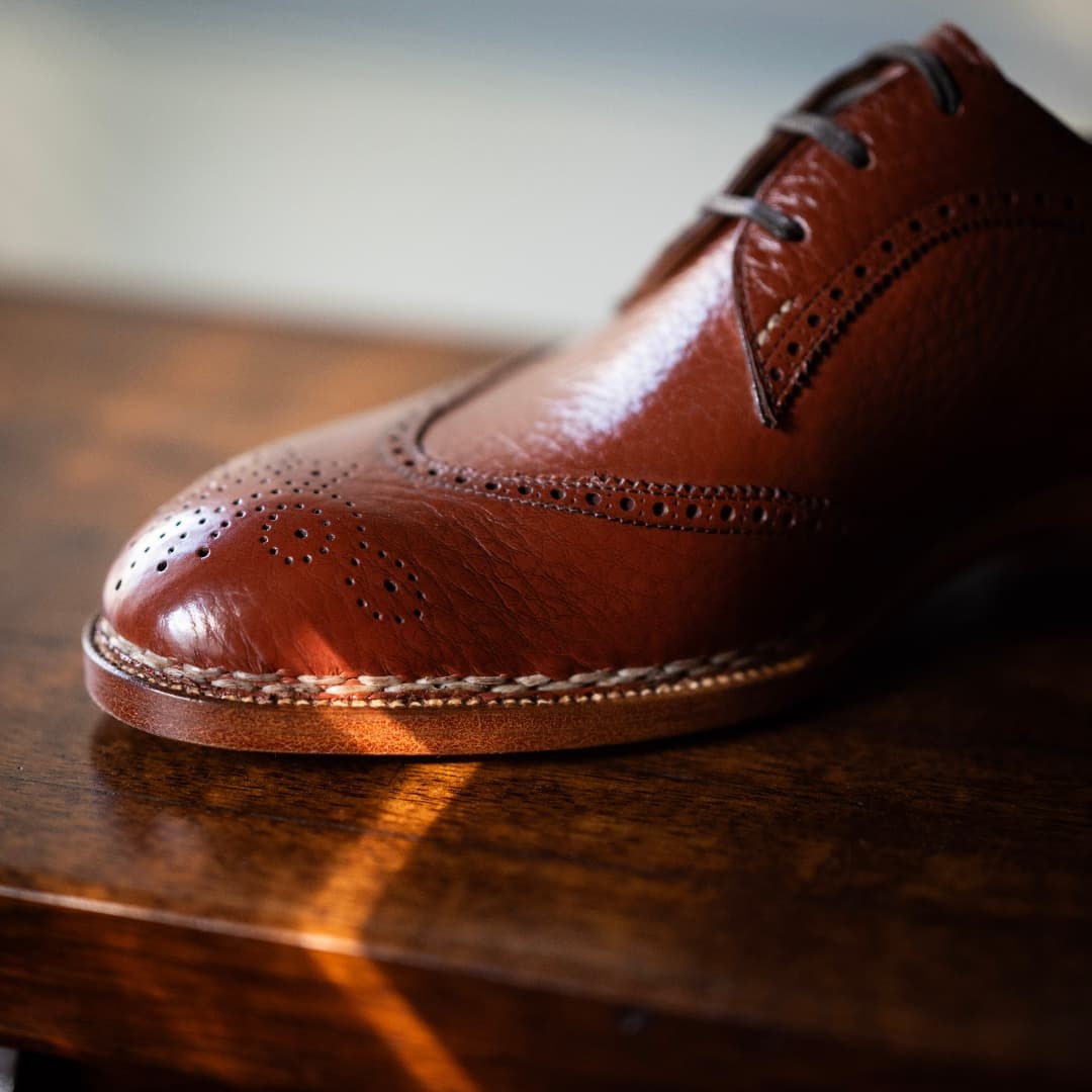 Brown Calfskin Men's Shoes