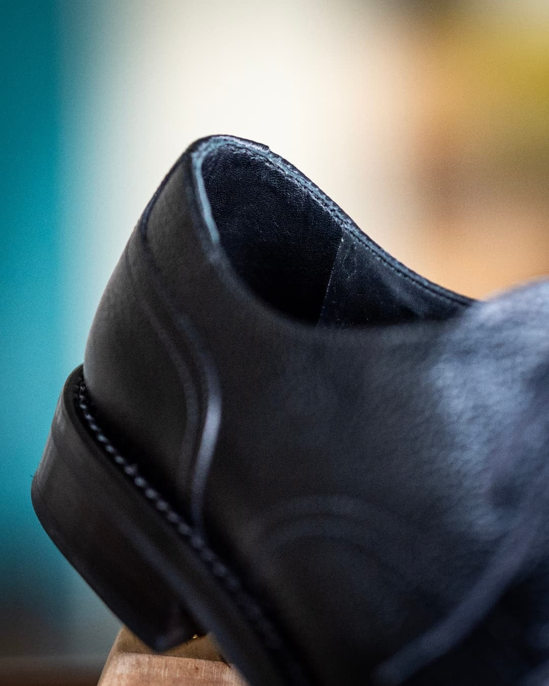 Men's Genuine Crocodile Pattern Black Leather Shoes