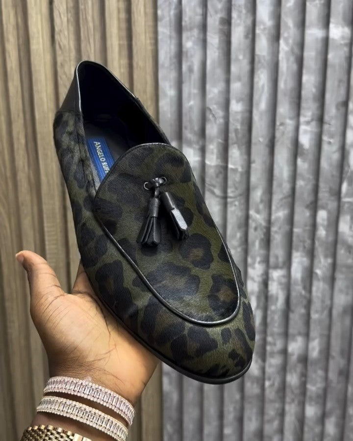 Green Camouflage Tassel Loafer