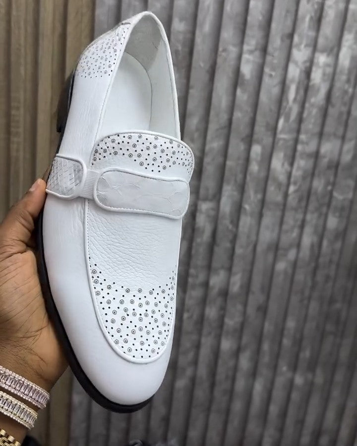 White Zakong Loafers