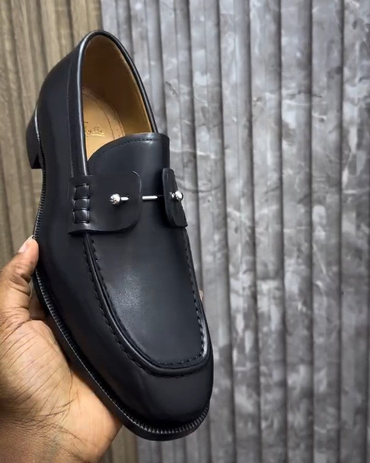 Rivet Perforated Loafers