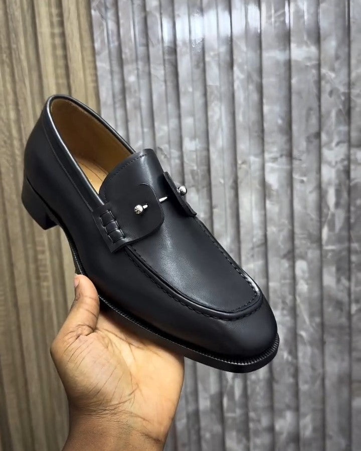 Rivet Perforated Loafers