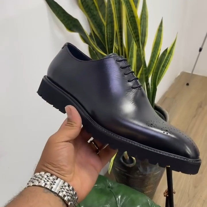 Men's Classic Black Leather Shoes