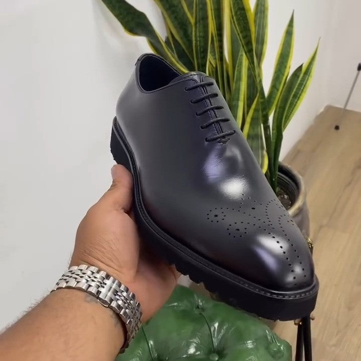 Men's Classic Black Leather Shoes