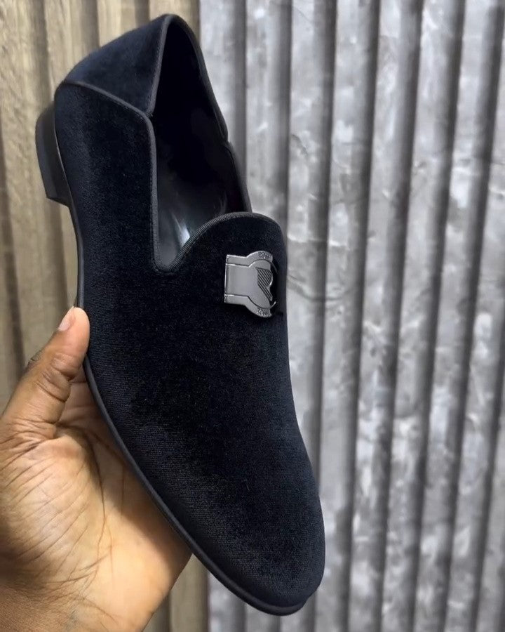 Black Luxury Suede Loafers