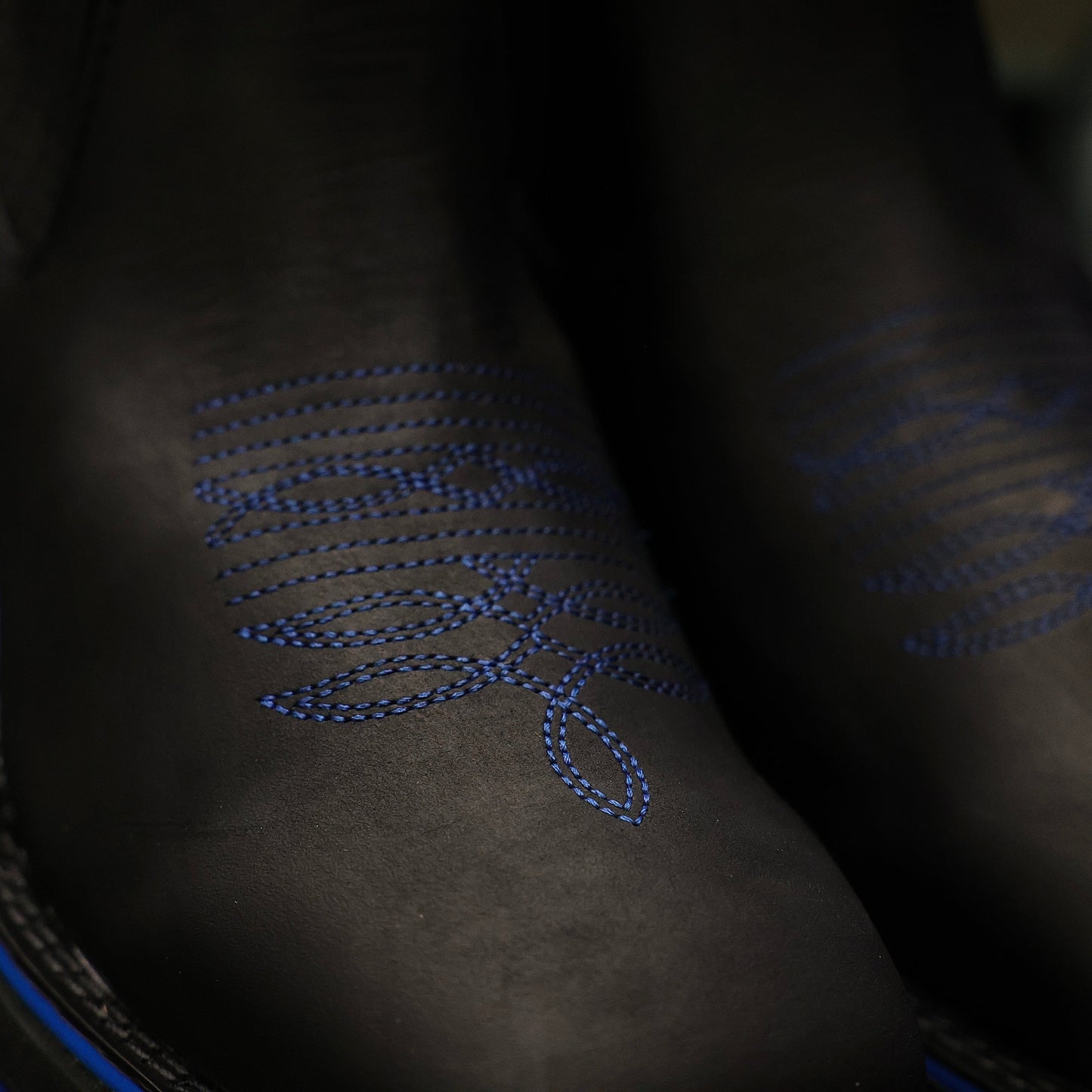 Black Nobuck Leather Botin - 3D Soles Square To