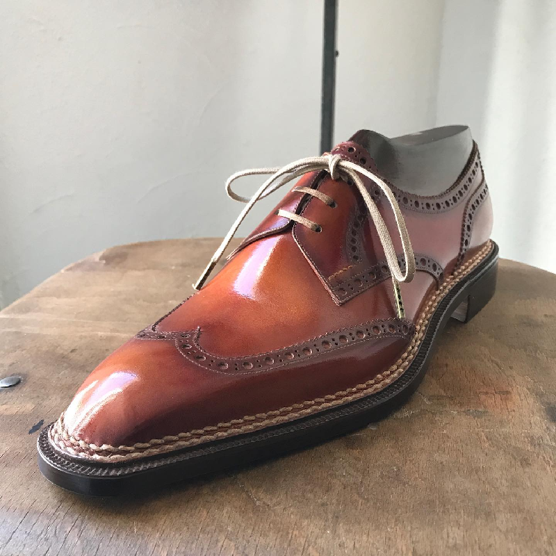 Hand Stitched Sculpted Oxfords