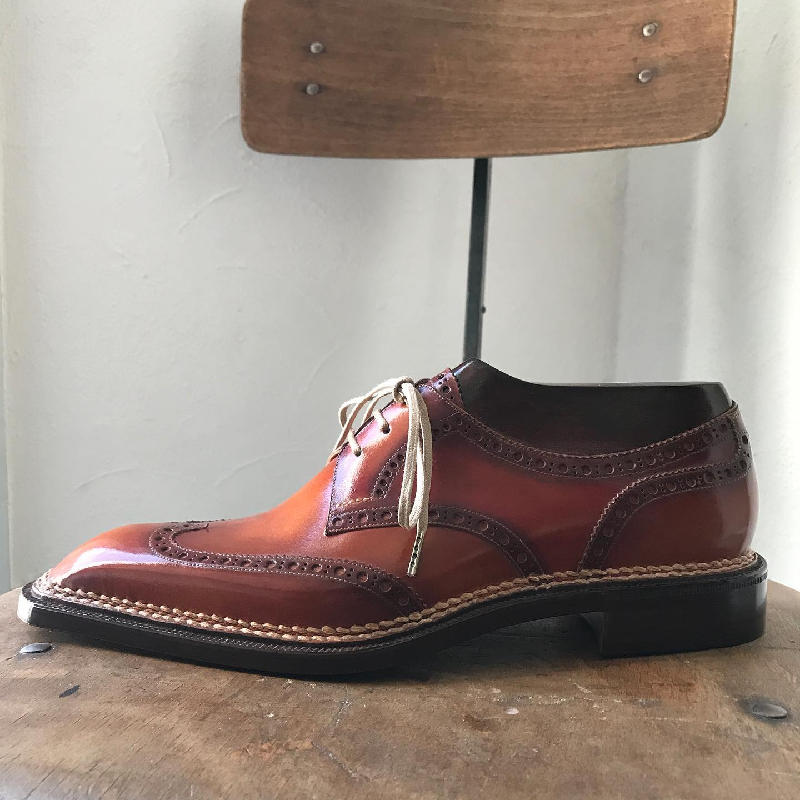 Hand Stitched Sculpted Oxfords