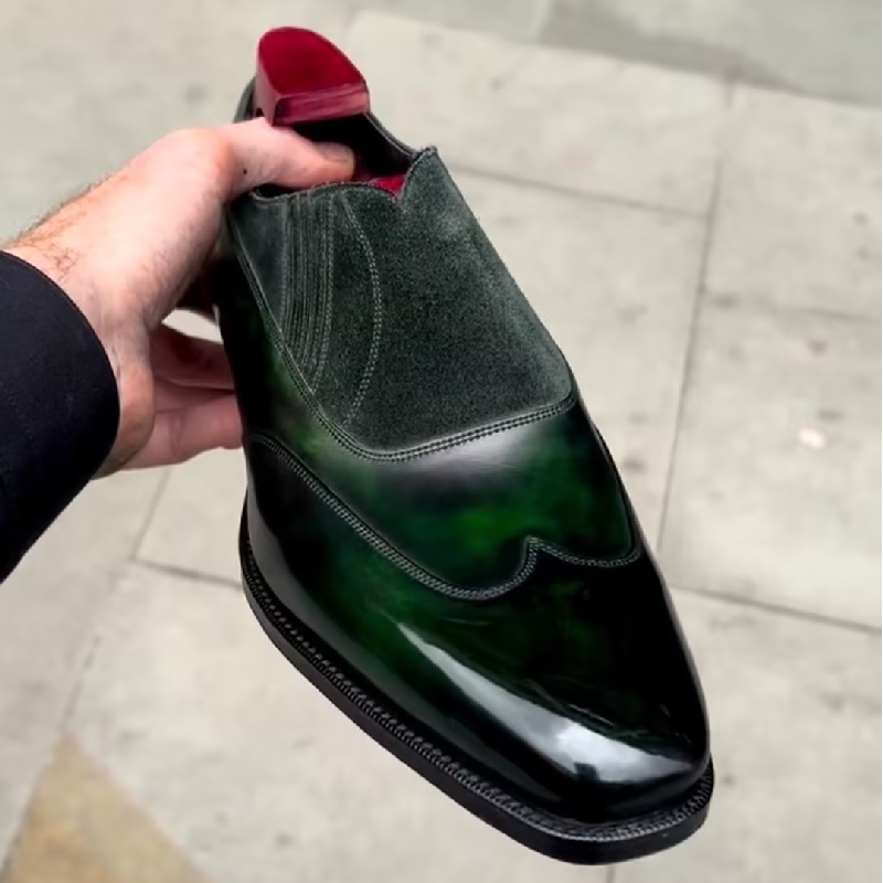 Calf Leather Lace-Up Oxfords