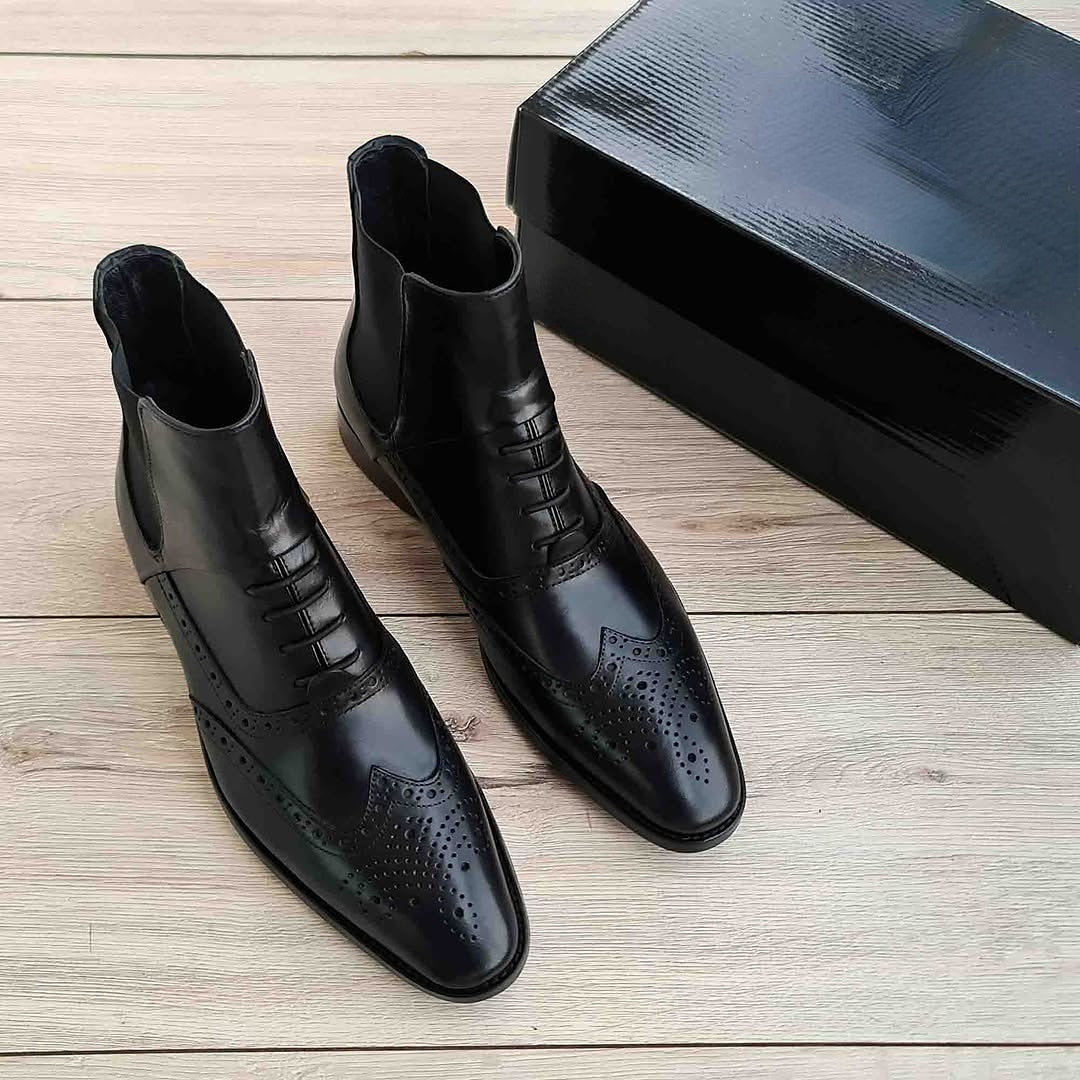 Injection Leather Sole Chelsea Boots