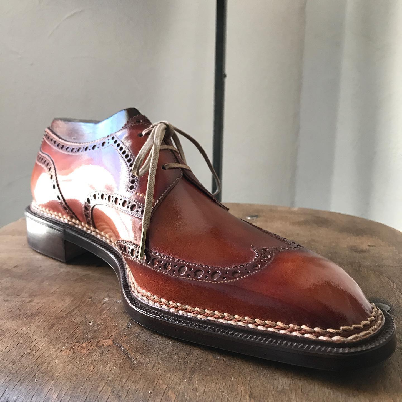 Hand Stitched Sculpted Oxfords
