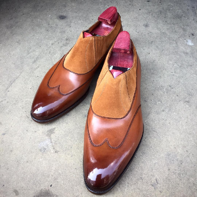 Calf Leather Lace-Up Oxfords