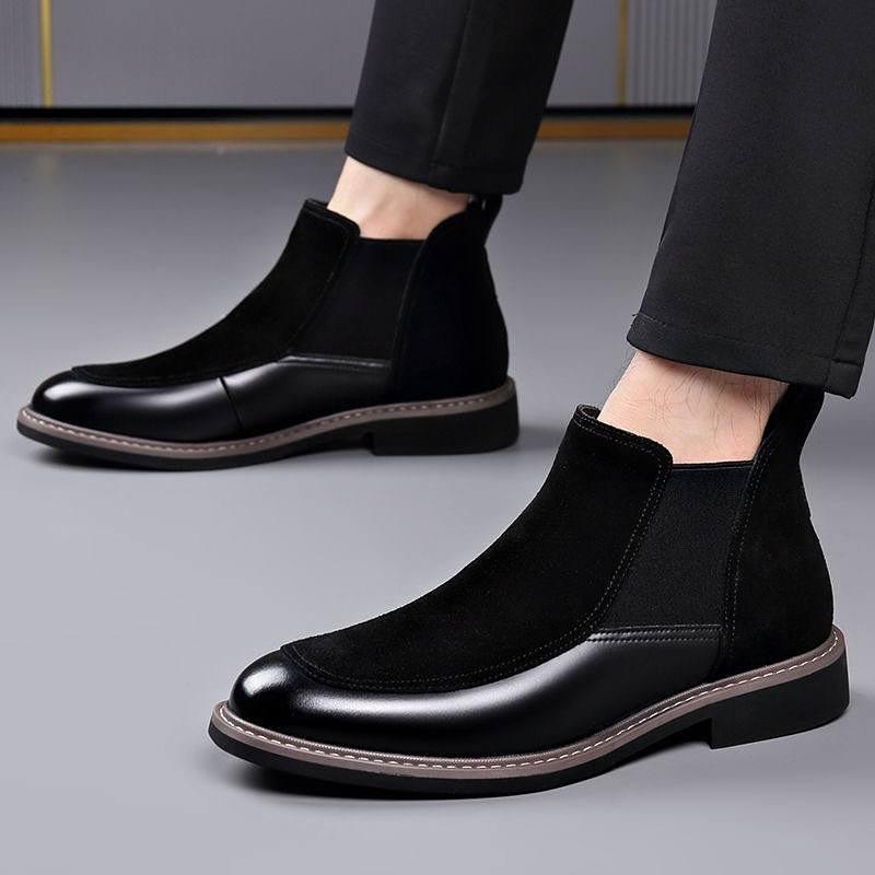 Men's Suede Polished Ankle Boots