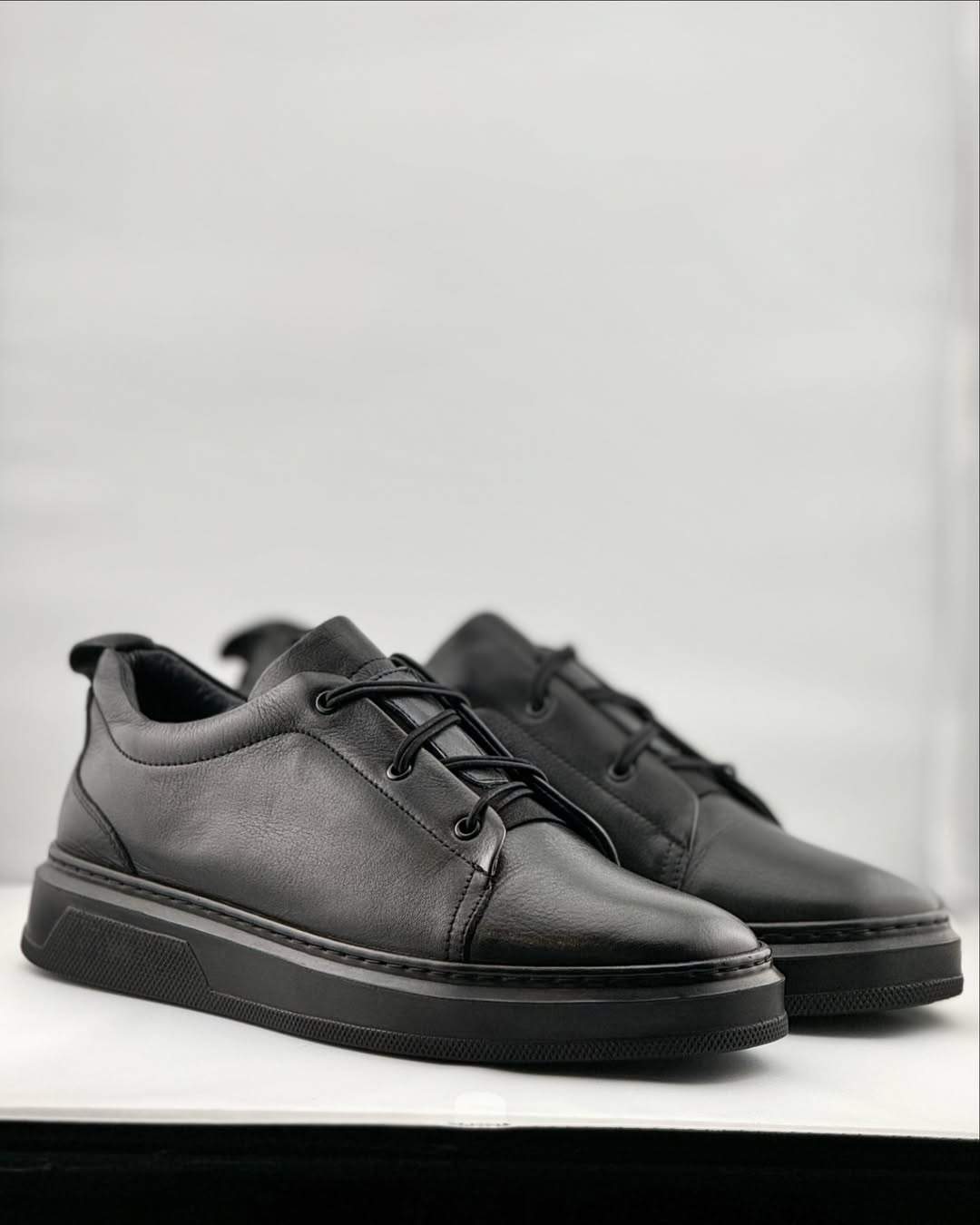 Men's Mark Black Leather Shoes