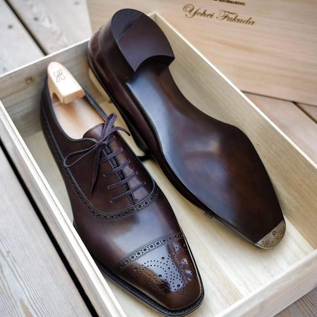 Genuine Leather Gentleman Brogues Men's Shoes