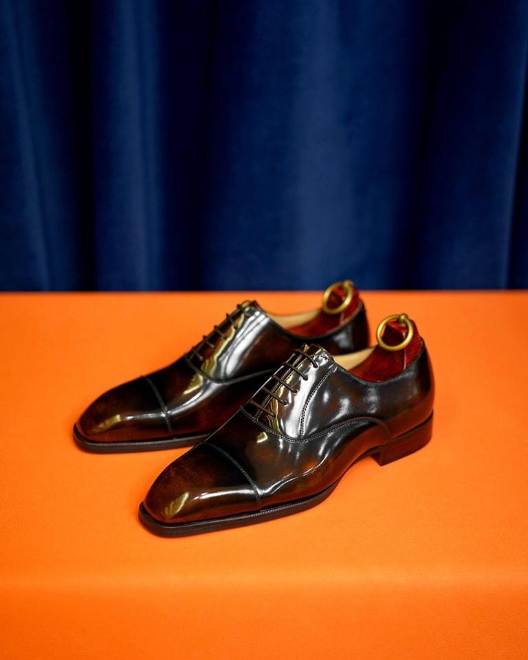 Men's Oxford Handmade Polished Dress Shoes