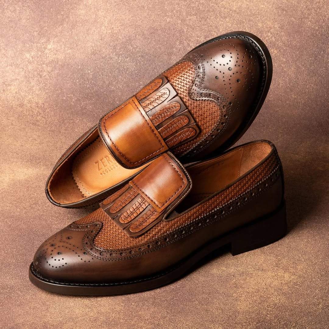 Exquisite Handmade Cowhide Loafers