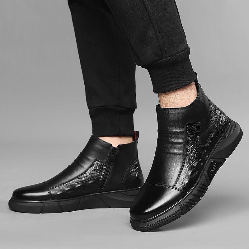 Men's Business&Casual Cowhide Boots