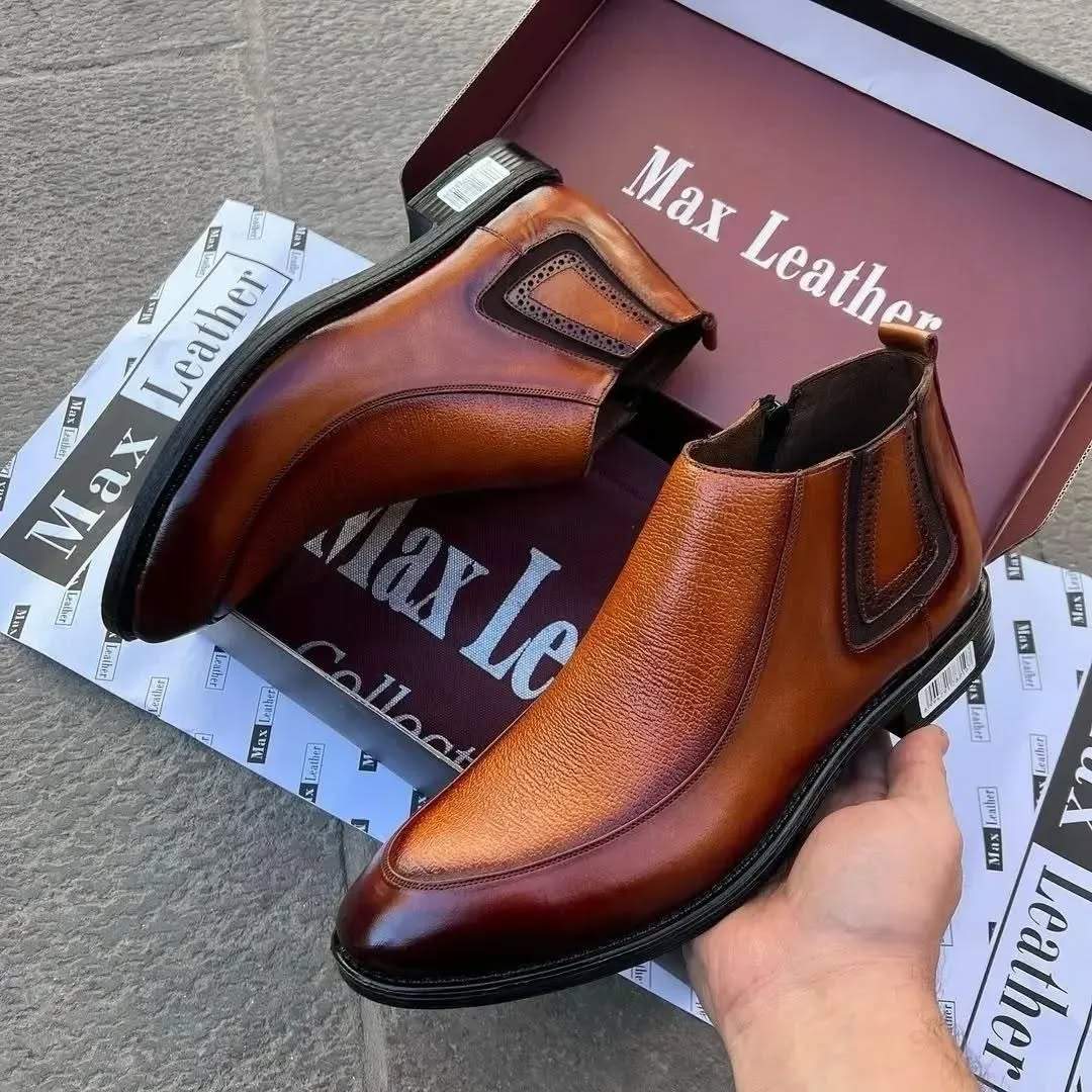 Men's Leather Ankle Boots
