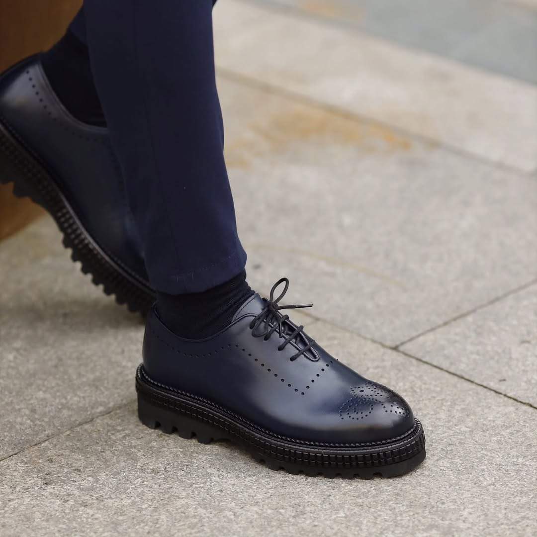 Genuine Leather Brogues Men's Trendy Shoes