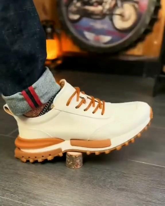 Men's Trendy Leather Sneakers
