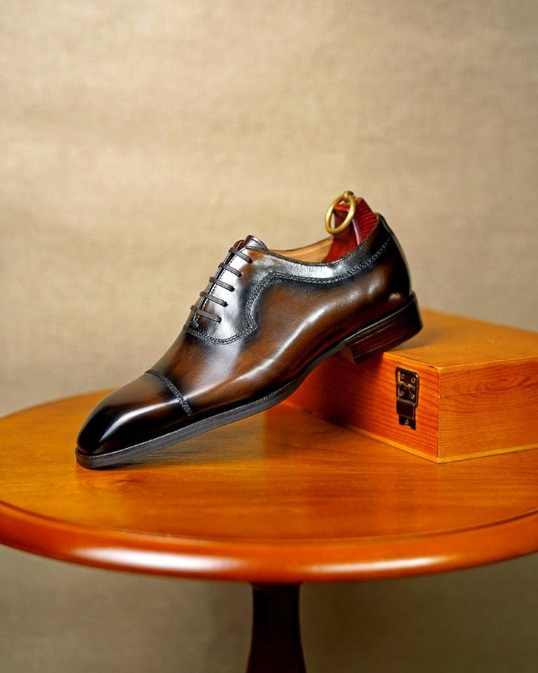 Men's Oxford Handmade Polished Dress Shoes