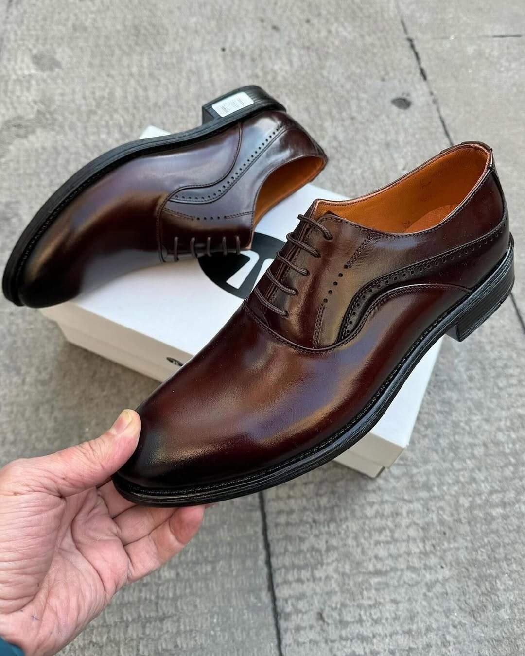 Men's Genuine Leather Formal Oxford Shoes